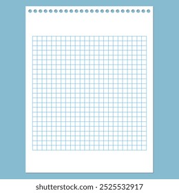 Gitterpapier. Abstrakter quadratischer Hintergrund mit Farbdiagramm. Geometrisches Muster für Schule, Tapete, Texturen, Notizbuch. Gekämmtes Leerzeichen auf transparentem Hintergrund.