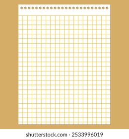 Grid paper. Abstract squared background with color graph. Geometric pattern for school, wallpaper, textures, notebook. Lined blank on transparent background.