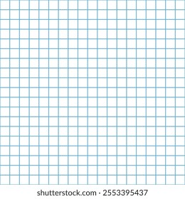 Grid paper. Abstract squared background with color graph. Geometric pattern for school, wallpaper, textures, notebook. Lined blank on transparent background.