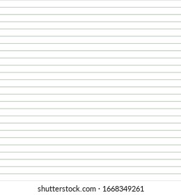 Grid paper. Abstract striped background with grey horizontal lines. Geometric pattern for school, wallpaper, textures, notebook. Lined paper blank sheets set isolated on transparent background.