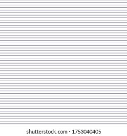 Grid paper. Abstract striped background with color horizontal lines. Geometric seamless pattern for school, wallpaper, textures, notebook. Lined paper blank on transparent background.