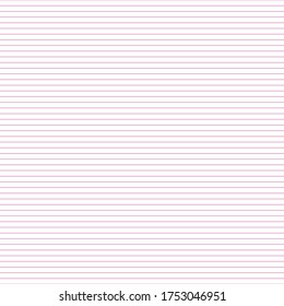 Grid paper. Abstract striped background with color horizontal lines. Geometric seamless pattern for school, wallpaper, textures, notebook. Lined paper blank on transparent background.