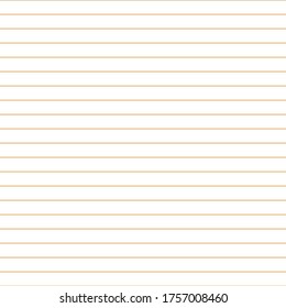 Grid paper. Abstract striped background with color horizontal lines. Geometric seamless pattern for school, wallpaper, textures, notebook. Lined paper blank on transparent background.