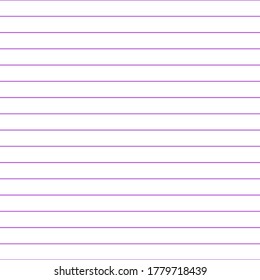 Gitterpapier. Abstrakter, gestreifter Hintergrund mit horizontalen Farblinien. Geometrisches nahtloses Muster für Schule, Bildschirmhintergrund, Texturen, Notebook. Liniertes Papier auf transparentem Hintergrund.