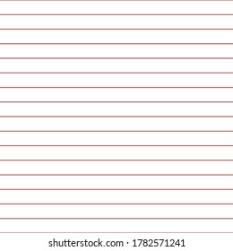 Papel de cuadrícula. Resumen de fondo rayado con líneas horizontales de color. Patrón geométrico para la escuela, fondo de pantalla, texturas, cuaderno. Papel en blanco sobre fondo transparente.