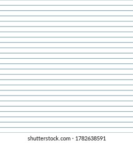 Grid paper. Abstract striped background with color horizontal lines. Geometric seamless pattern for school, wallpaper, textures, notebook. Lined paper blank on transparent background.