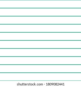 Gitterpapier. Abstrakter, gestreifter Hintergrund mit horizontalen Farblinien. Geometrisches nahtloses Muster für Schule, Bildschirmhintergrund, Texturen, Notebook. Liniertes Papier auf transparentem Hintergrund.