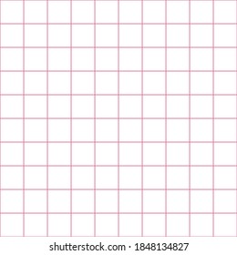 Grid paper. Abstract striped background with color horizontal lines. Geometric seamless pattern for school, wallpaper, textures, notebook. Lined paper blank on transparent background.