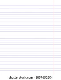 Papel de cuadrícula. Resumen de fondo rayado con líneas horizontales de color. Patrón geométrico para la escuela, fondo de pantalla, texturas, cuaderno. Papel en blanco aislado en fondo transparente.