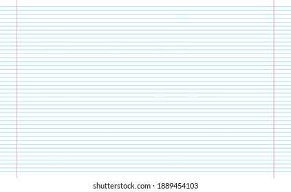 Grid paper. Abstract striped background with color horizontal lines. Geometric pattern for school, wallpaper, textures, notebook. Lined paper blank isolated on transparent background.
