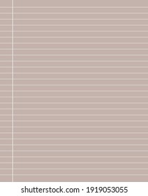 Papel de cuadrícula. Resumen de fondo rayado con líneas horizontales blancas. Patrón geométrico para la escuela, fondo de pantalla, texturas, cuaderno. Papel en blanco aislado sobre fondo de color transparente.