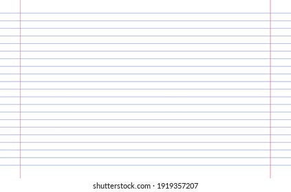 Grid paper. Abstract striped background with color horizontal lines. Geometric pattern for school, wallpaper, textures, notebook. Lined paper blank isolated on transparent background.