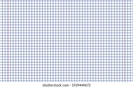 Grid paper. Abstract striped background with color horizontal lines. Geometric pattern for school, wallpaper, textures, notebook. Lined paper blank isolated on transparent background.