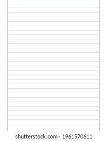 Papel de cuadrícula. Resumen de fondo rayado con líneas horizontales de color. Patrón geométrico para la escuela, fondo de pantalla, texturas, cuaderno. Papel en blanco aislado en fondo transparente.