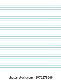 Grid paper. Abstract striped background with color horizontal lines. Geometric pattern for school, wallpaper, textures, notebook. Lined paper blank isolated on transparent background.