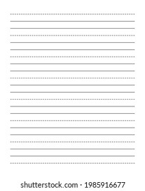 Grid paper. Abstract striped background with color horizontal lines. Geometric pattern for school, wallpaper, textures, notebook. Lined paper blank isolated on transparent background.