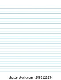 Gitterpapier. Abstrakter, gestreifter Hintergrund mit horizontalen Farblinien. Geometrisches Muster für Schule, Bildschirmhintergrund, Texturen, Notebook. Leinenpapier einzeln auf transparentem Hintergrund.