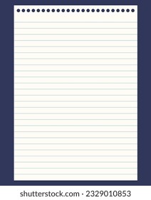 Papel de cuadrícula. Resumen de fondo rayado con líneas horizontales de color. Patrón geométrico para la escuela, fondo de pantalla, texturas, cuaderno. Papel en blanco aislado en fondo transparente.