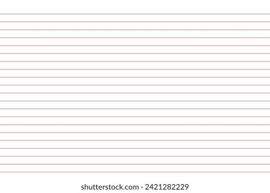 Grid paper. Abstract striped background with color horizontal lines. Geometric pattern for school, wallpaper, textures, notebook. Lined paper blank isolated on transparent background.