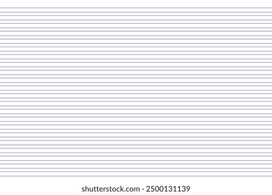 Grid paper. Abstract striped background with color horizontal lines. Geometric pattern for school, wallpaper, textures, notebook. Lined paper blank isolated on transparent background.