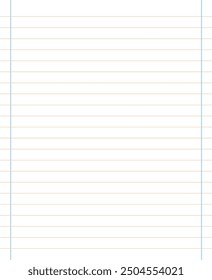 Grid paper. Abstract striped background with color horizontal lines. Geometric pattern for school, wallpaper, textures, notebook. Lined paper blank isolated on transparent background.