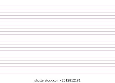 Grid paper. Abstract striped background with color horizontal lines. Geometric pattern for school, wallpaper, textures, notebook. Lined paper blank isolated on transparent background.