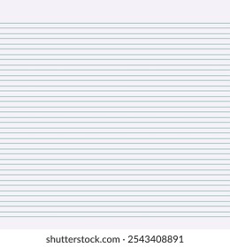 Grid paper. Abstract striped background with color horizontal lines. Geometric pattern for school, wallpaper, textures, notebook. Lined paper blank isolated on transparent background.
