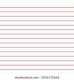 Grid paper. Abstract striped background with color horizontal lines. Geometric pattern for school, wallpaper, textures, notebook. Lined paper blank isolated on transparent background.