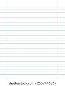 Grid paper. Abstract striped background with color horizontal lines. Geometric pattern for school, wallpaper, textures, notebook. Lined paper blank isolated on transparent background.