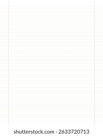 Grid paper. Abstract striped background with color horizontal lines. Geometric pattern for school, wallpaper, textures, notebook. Lined paper blank isolated on transparent background.
