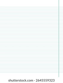 Grid paper. Abstract striped background with color horizontal lines. Geometric pattern for school, wallpaper, textures, notebook. Lined paper blank isolated on transparent background.