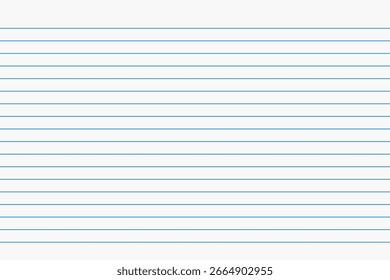 Grid paper. Abstract striped background with color horizontal lines. Geometric pattern for school, wallpaper, textures, notebook. Lined paper blank isolated on transparent background.