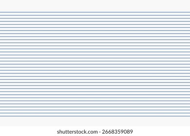 Grid paper. Abstract striped background with color horizontal lines. Geometric pattern for school, wallpaper, textures, notebook. Lined paper blank isolated on transparent background.