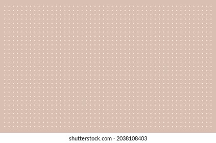 Papel de cuadrícula. Cuadrícula con puntos sobre fondo beige. Resumen de ilustraciones transparentes con puntos. Patrón geométrico de color para la escuela, cuadernos, diarios, notas, carteles, impresos, libros.