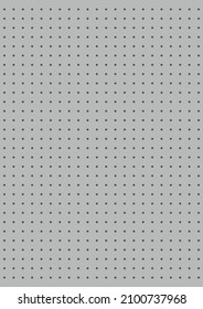 Grid paper. Dotted grid on greye background. Abstract dotted transparent illustration with dots. White geometric pattern for school, copybooks, notebooks, diary, notes, banners, print, books.