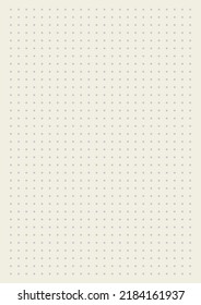 Grid paper. Dotted grid on greye background. Abstract dotted transparent illustration with dots. White geometric pattern for school, copybooks, notebooks, diary, notes, banners, print, books.