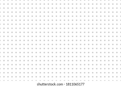 Grid paper. Dotted grid on white background. Abstract dotted transparent illustration with dots. White geometric seamless pattern for school, copybooks, notebooks, diary, notes, banners, print, books.