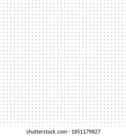 Papel de cuadrícula. Cuadrícula con puntos sobre fondo blanco. Resumen de ilustraciones transparentes con puntos. Patrón geométrico blanco para la escuela, cuadernos, diarios, notas, banners, impresos, libros.