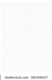 Grid paper. Dotted grid on white background. Abstract dotted transparent illustration with dots. White geometric pattern for school, copybooks, notebooks, diary, notes, banners, print, books.