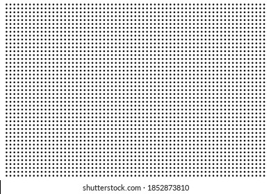 Grid paper. Dotted grid on white background. Abstract dotted transparent illustration with dots. White geometric seamless pattern for school, copybooks, notebooks, diary, notes, banners, print, books.