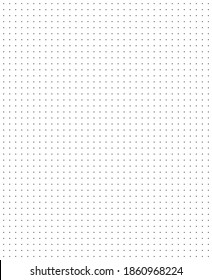 Gitterpapier. gepunktetes Gitter auf weißem Hintergrund. Abstrakte gepunktete transparente Illustration mit Punkten. Weiße geometrische Muster für Schule, Bücher, Notizbücher, Tagebuch, Noten, Banner, Druck, Bücher.
