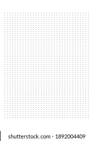 Grid paper. Dotted grid on white background. Abstract dotted transparent illustration with dots. White geometric pattern for school, copybooks, notebooks, diary, notes, banners, print, books.