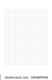 Grid paper. Dotted grid on white background. Abstract dotted transparent illustration with dots. White geometric pattern for school, copybooks, notebooks, diary, notes, banners, print, books.