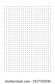 Grid paper. Dotted grid on white background. Abstract dotted transparent illustration with dots. White geometric pattern for school, copybooks, notebooks, diary, notes, banners, print, books.