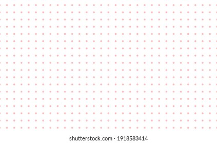 Grid paper. Dotted grid on white background. Abstract dotted transparent illustration with dots. White geometric pattern for school, copybooks, notebooks, diary, notes, banners, print, books.