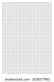 Grid paper. Dotted grid on white background. Abstract dotted transparent illustration with dots. White geometric pattern for school, copybooks, notebooks, diary, notes, banners, print, books.
