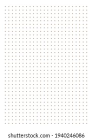 Papel de cuadrícula. Cuadrícula con puntos sobre fondo blanco. Resumen de ilustraciones transparentes con puntos. Patrón geométrico blanco para la escuela, cuadernos, diarios, notas, banners, impresos, libros.