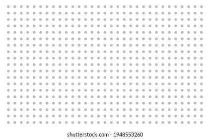 Gitterpapier. gepunktetes Gitter auf weißem Hintergrund. Abstrakte gepunktete transparente Illustration mit Punkten. Weiße geometrische Muster für Schule, Bücher, Notizbücher, Tagebuch, Noten, Banner, Druck, Bücher.