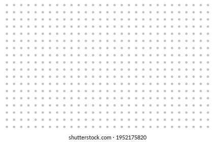 Papel de cuadrícula. Cuadrícula con puntos sobre fondo blanco. Resumen de ilustraciones transparentes con puntos. Patrón geométrico blanco para la escuela, cuadernos, diarios, notas, banners, impresos, libros.