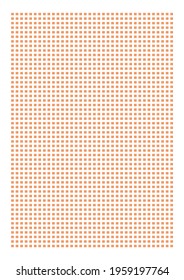 Grid paper. Dotted grid on white background. Abstract dotted transparent illustration with square dots. White geometric pattern for school, copybooks, notebooks, diary, notes, banners, print, books.